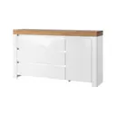 Комод Anrex Taurus 1D3S 3 ящика 150.20x35.70x85 ЛДСП цвет белый/дуб вотан
