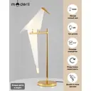 Настольная лампа светодиодная MODERLI Birds теплый белый свет цвет золотистый