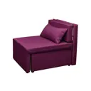 Кресло-кровать Мф Мира Милена 78x75x10 см Рогожка цвет neo berry