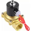 Клапан электромагнитный прямой Dn.ru D130-03288 Ду10x3/8" Ру10 ВР латунь ручка плоская