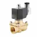 Клапан электромагнитный прямой Dn.ru D130-03334 Ду6x1/8" Ру10 ВР латунь ручка плоская