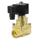 Клапан электромагнитный прямой Dn.ru D130-02342 Ду25x1" Ру16 ВР латунь ручка плоская