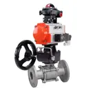 Кран шаровой прямой Dn.ru D160-10705 Ду50 Ру40 нержавеющая сталь ручка барашек