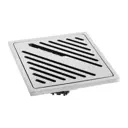 Трап для душа Griale GR9599385 сухой затвор 10x10 см нержавеющая сталь