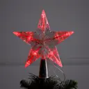Верхушка на елку Luazon lighting Звезда белая h 16 см красный