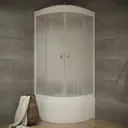 Душевая кабина Triton Лайт высокий поддон 1/4 круга 90x90 см