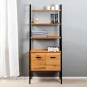 Стеллаж Letta 50x175x38.6см металл цвет металл/дуб вотан до 20кг