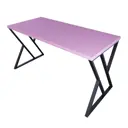 Кухонный стол прямоугольный Solarius Loft Z 140x70x75 см дерево цвет розовый/черный