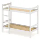 Кровать Solarius Dvuh90200bel-full 90x200 см массив сосны цвет белый