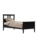 Кровать Leset Мира 90x200 90x200 см Массив сосны цвет черный