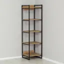 Стеллаж металлический Элегия 45x160x44 см металл цвет дуб крафт золотой