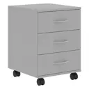 Тумба с выдвижными ящиками на колесах Skyland 41x45x56 см 3 ящика ЛДСП цвет серый