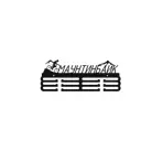 Медальница Ilikpro Маунтинбайк 39x0.15 см Металл цвет черный