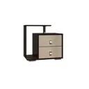 Тумба прикроватная Bts 55x53.6x38.4 см 2 ящика ЛДСП цвет венге