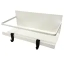 Полка магнитная Проф-магнит 24.5x12.5x11см белый