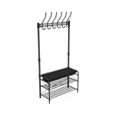 Напольная вешалка Nika Впш2/ч-к 40x97x12 см Металл цвет черный матовый