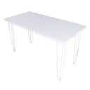 Кухонный стол прямоугольный Solarius Loft 710-10081 130x75x80 см дерево цвет белый