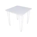 Кухонный стол квадратный Solarius Loft 710-10033 70x75x70 см дерево цвет белый