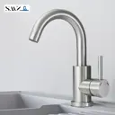 Смеситель для кухни Smz 85SMZFAU поворотный излив 21.5 см цвет серый/серебристый