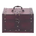 Шкатулка 798708 металл и ПВХ цвет коричневый