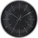 Часы настенные Troykatime круглые пластик цвет черный бесшумные ø30 см