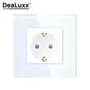 Розетка встраиваемая Dealuxx R30111 с заземлением цвет белый
