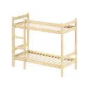 Кровать Solarius Dvuh90190lak-orto 90x190 см массив сосны цвет бежевый