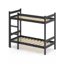 Кровать Solarius Dvuh100200ser 100x200 см массив сосны цвет темно-серый