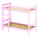 Кровать Solarius Dvuh100190roz-full 100x190 см массив сосны цвет розовый