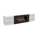 Тумба под телевизор настенная Lux fire ТС-900 170x40x28.6 см ЛДСП цвет белый