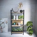 Стеллаж Sanflor 58x120x28 см нагрузка до 10 кг цвет дуб крафт золотой