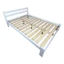 Кровать Solarius 150mbel 150x200 см массив сосны цвет белый