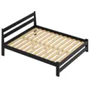 Кровать Solarius 160monix 160x200 см массив сосны цвет черный оникс