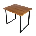 Кухонный стол прямоугольный Solarius 700-10484 100x75x80 см массив сосны цвет ольха/черный