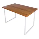 Кухонный стол прямоугольный Solarius 700-10492 100x75x60 см массив сосны цвет ольха/белый