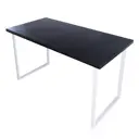 Кухонный стол прямоугольный Solarius 700-10560 140x75x75 см массив сосны цвет черный/белый