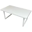 Журнальный столик прямоугольный Solarius Loft 60x100x50 см белый с белыми ножками