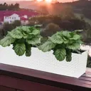 Кашпо Balcony Planta vita d 79 см 19 см 14 л abs-пластик белый с автополивом