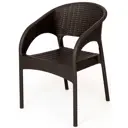 Кресло Rattan Ola Dom 62x58x80.5 см полипропилен цвет коричневый