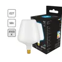 Лампа светодиодная Gauss Filament Milky V160 Е27 9 Вт 890 Лм нейтральный белый свет