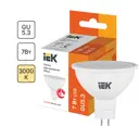 Лампа светодиодная MR16 IEK Софит GU5.3 7 Вт 3000 К свет тёплый белый