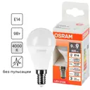 Лампа светодиодная Osram шар 9Вт 806Лм E14 нейтральный белый свет