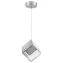 Светильник подвесной Lightstar Qubica Ls_805504 1 лампа 1 м² цвет серебро