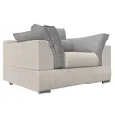 Кресло Лига Диванов Пекин 118148 135x90x115 см рогожка цвет бежевый/серый