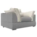 Кресло Лига Диванов Пекин 118153 135x90x115 см рогожка цвет бежевый/серый