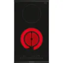 Электрическая варочная панель Bosch PKF375FP2E 30.6 см 2 конфорки цвет черный