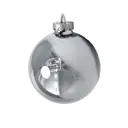 Шар ø15 см пластик серебряный