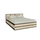 Кровать Миф Сакура 173x80x35 см ЛДСП цвет венге/дуб беленый