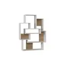 Стеллаж деревянный Leve 101x132x22 см нагрузка до 5 кг МДФ с покрытием цвет бежевый