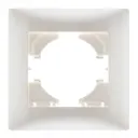 Рамка для розеток и выключателей Gusi electric Bravo 1 пост цвет жемчуг